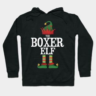 Boxer Elf Matching Family Group Christmas Party Pajamas Hoodie